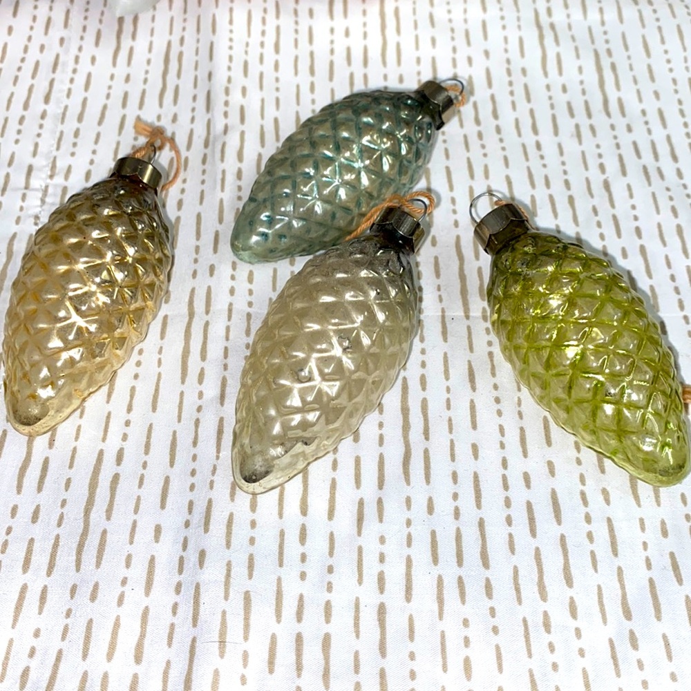 vintage pine cone ornaments